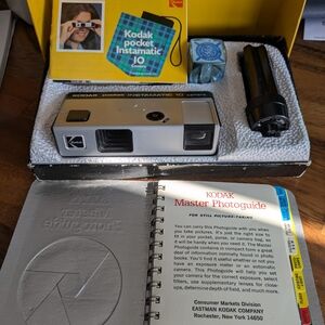 Kodak Instamatic 10 Camera - Silver and Black